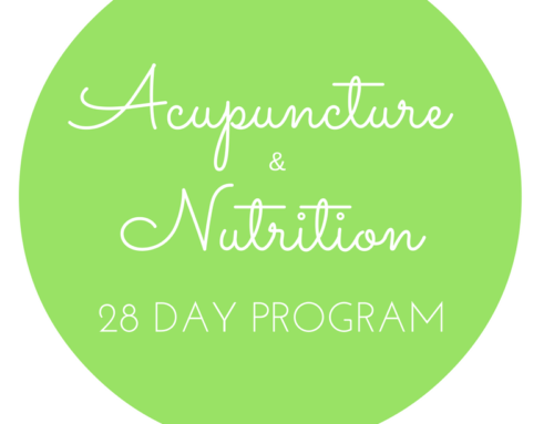 New Program ~ 28 Day Acupuncture and Holistic Nutrition for Weight Release