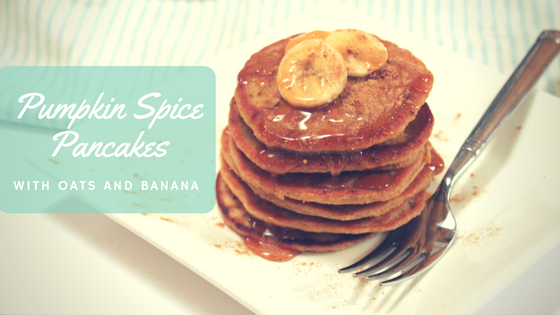 healthy pumpkin spice pancakes