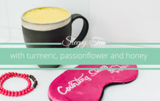 sleepy tea with turmeric and passionflower