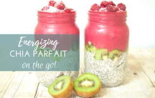 energizing chia parfait on the go