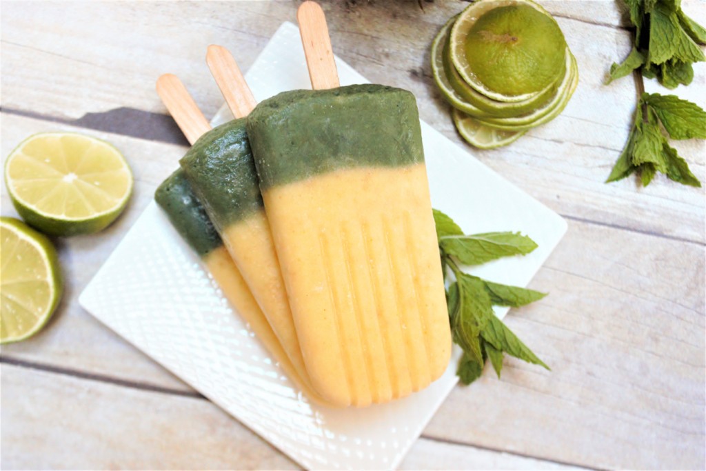 mint lime mojito popsicles