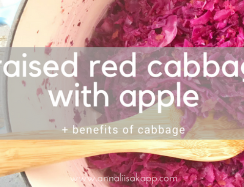 Braised Red Cabbage with Apple