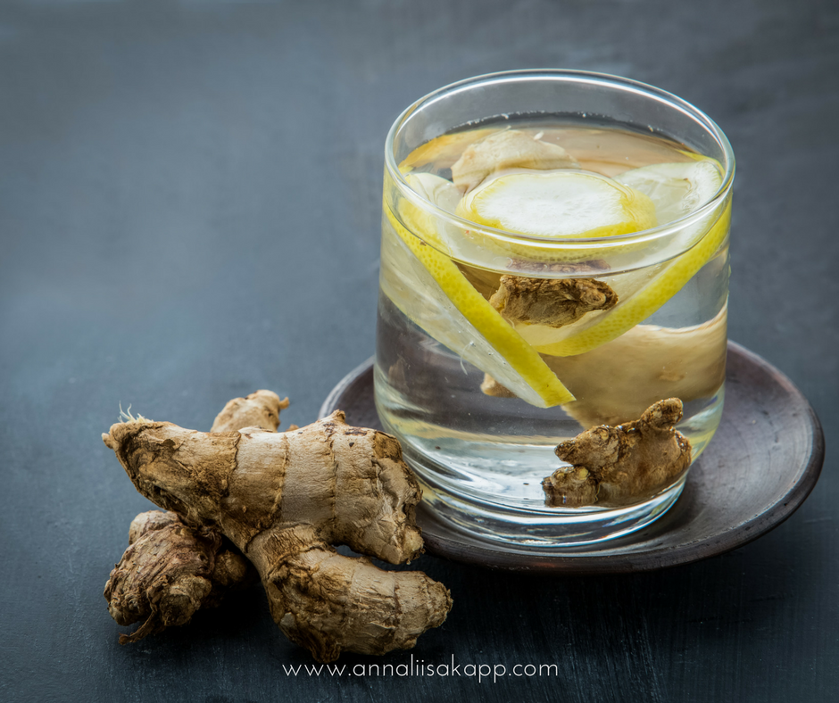 detox lemon ginger water