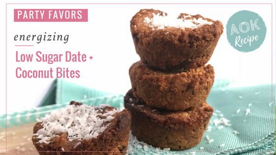 low sugar gluten free date coconut bites