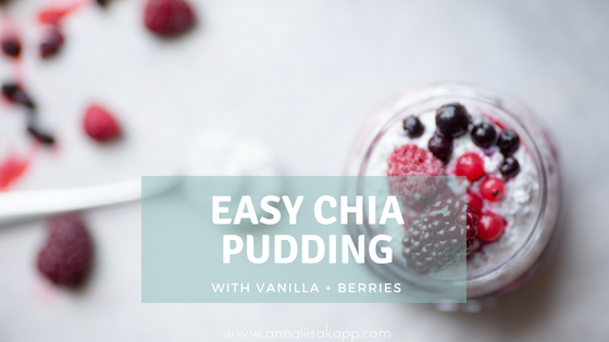 chia pudding with berries chia pudding