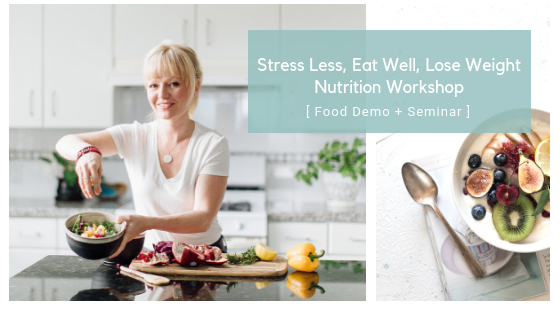 healthy stress weight loss nutrition workshop flier