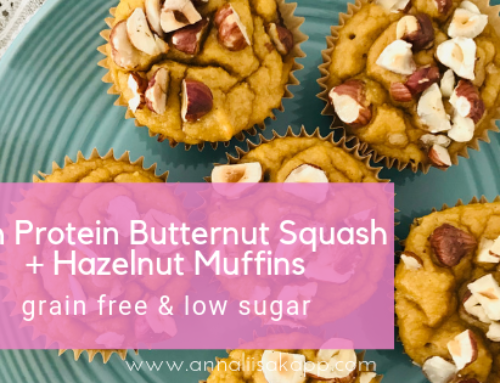 Hearty Butternut Squash + Hazelnut Muffins (grain free)