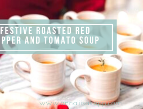 Festive Roasted Red Pepper & Tomato Soup with Thyme