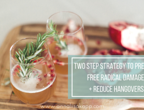 2 Step Strategy to Prevent Free Radical Damage and Reduce Hangovers from Alcohol