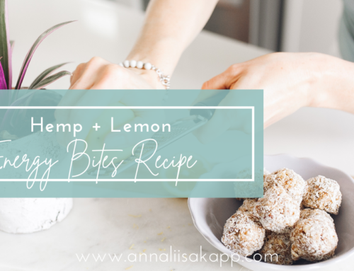 Lemon + Hemp Energy Bites