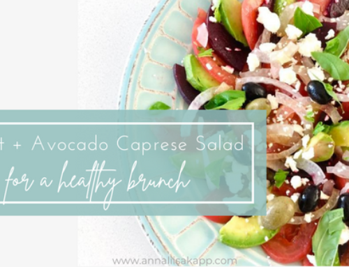 Beet + Avocado Caprese Salad