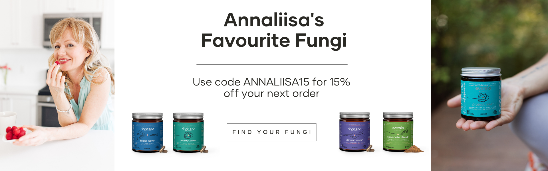 Annaliisa's favourite medicinal mushrooms by Eversio Wellness