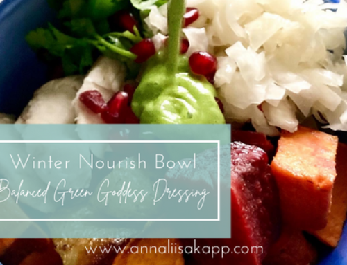 Winter Nourish Bowl + Balanced Green Goddess Dressing