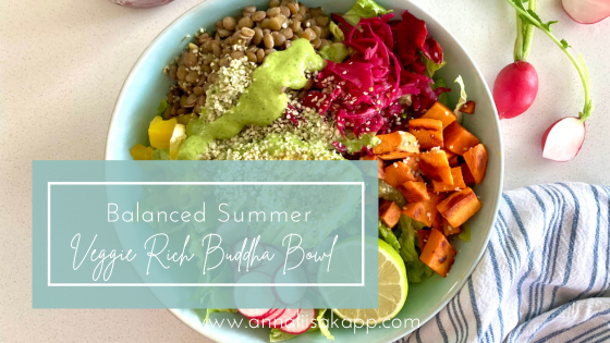 summer Buddha bowl recipe vegan