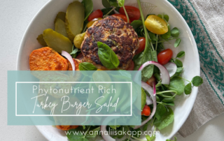 Veggie FIlled Turkey Burger Salad