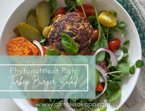 Phytonutrient Rich Turkey Burger Salad