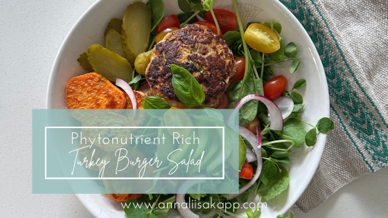 Veggie FIlled Turkey Burger Salad